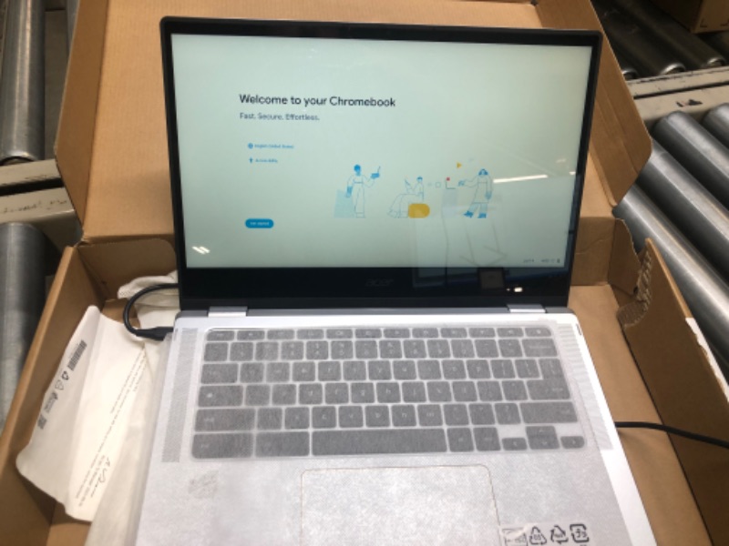 Photo 3 of Acer Chromebook Spin CP314-1H-P9G7, Intel Pentium Silver N6000, 14' HD IPS Gorilla Glass Touch Dis, 4GB LPDDR4X, 128GB eMMC, Intel Wi-Fi 6 AX201-Acer Black M501 Wireless Mouse Bundle 4GB / 128GB / 14" HD