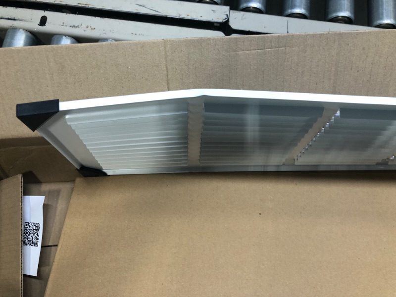 Photo 4 of 22" x 8" Return Air Grille - Sidewall and Ceiling - HVAC Vent Duct Cover Diffuser - [White]