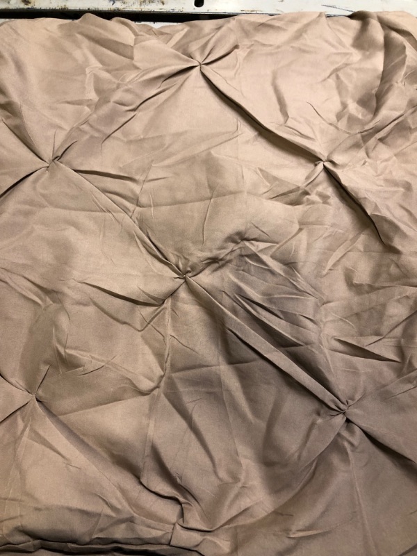 Photo 4 of Bedsure Brown Comforter Set Queen - Bed in a Bag Queen 7 Pieces, Pintuck Beddding Sets Brown Bed Set with Comforter, Sheets, Pillowcases & Shams Queen Brown
