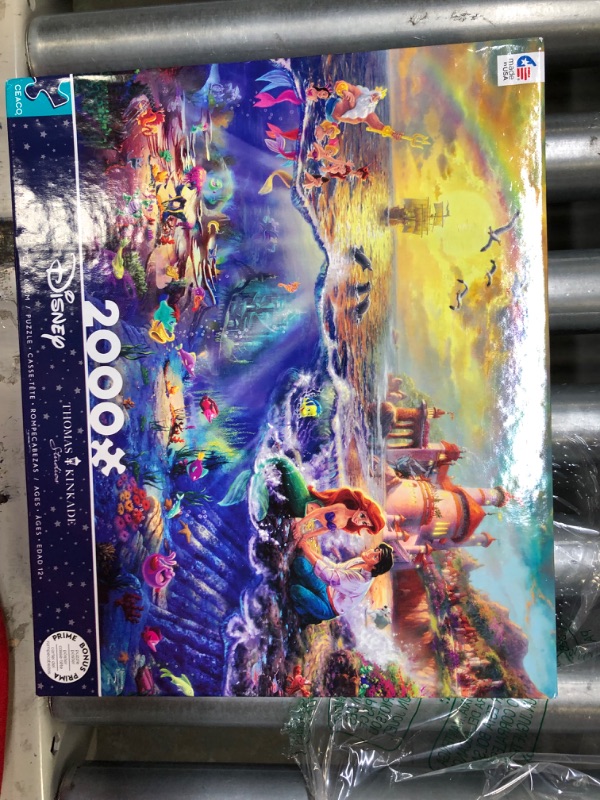 Photo 2 of Ceaco - Thomas Kinkade - Disney Dreams Collection - The Little Mermaid - 2000 Piece Jigsaw Puzzle