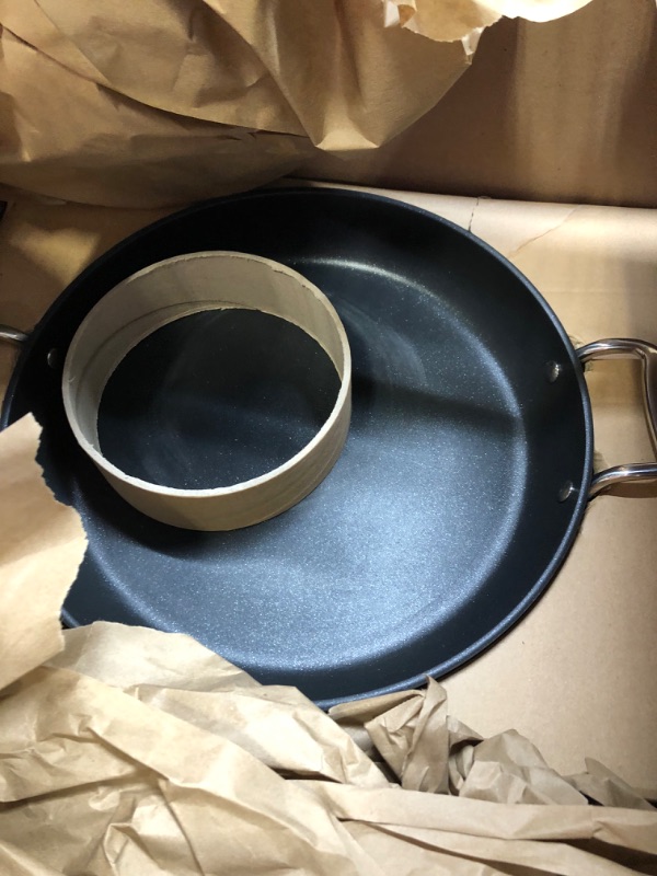 Photo 4 of All-Clad HA1 Hard Anodized Nonstick Everyday Pan 12 Inch Induction Pots and Pans, Cookware Black
