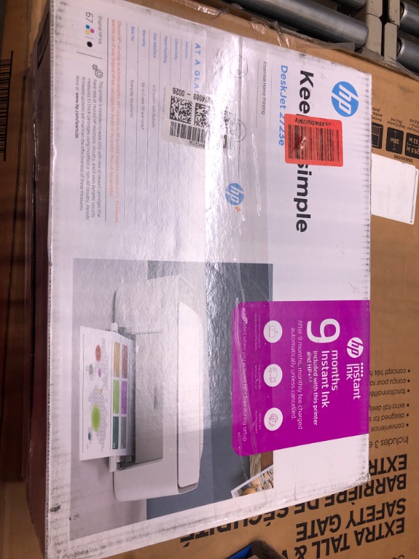 Photo 2 of HP DeskJet 2723e All-in-One Printer with Bonus 9 Months of Instant Ink **NO INK INCLUDED**