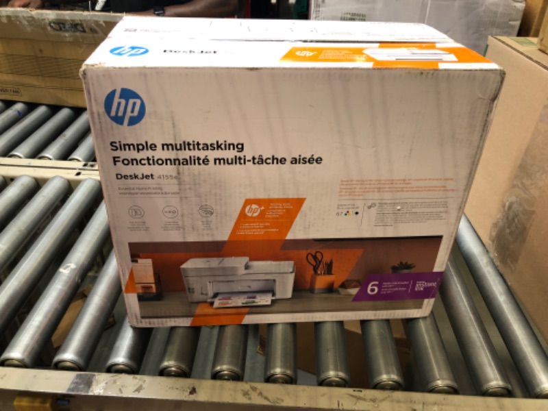 Photo 2 of HP DeskJet 4155e Wireless Color All-in-One Printer & 67XL Tri-Color High-Yield Ink Cartridge | 3YM58AN & 67XL Black High-Yield Ink Cartridge | 3YM57AN Printer + Tri-color Ink + Black Ink