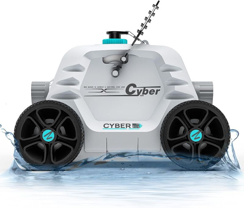 Photo 1 of Ofuzzi Winny Cyber 1000 Cordless Robotic Pool Cleaner, Max.95 Mins Runtime, Automatic Pool Vacuum for Ideal for Above/Half-Above Pools Up to 40 feet of Flat Bottom (White)
