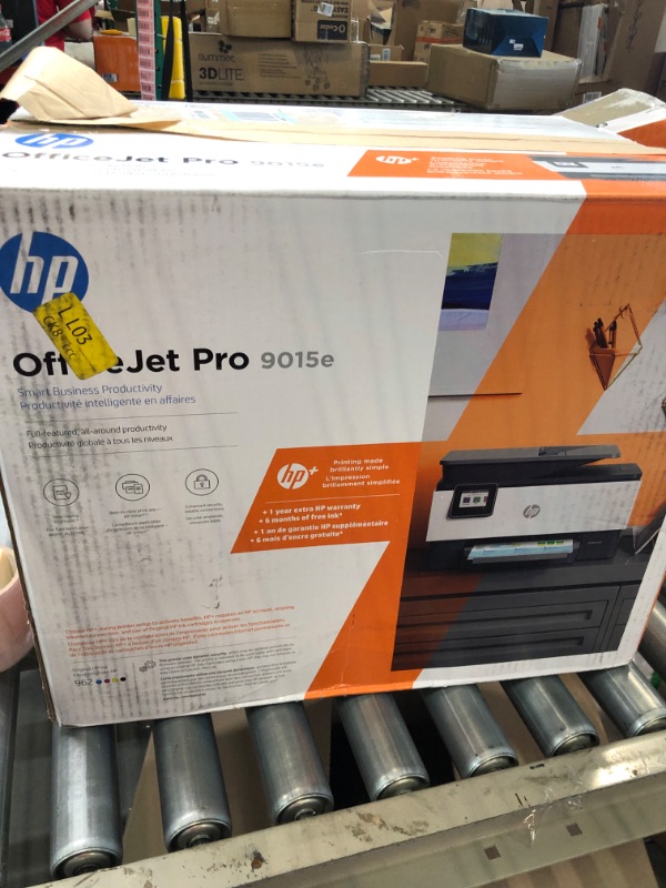 Photo 2 of HP OfficeJet Pro 9015e Wireless Color All-in-One Printer with bonus 6 months Instant ink with HP+ (1G5L3A),Gray