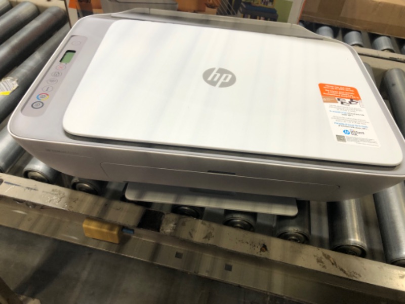 Photo 2 of HP DeskJet 2755e Wireless Color All-in-One Printer with bonus 6 months Instant Ink (26K67A), white