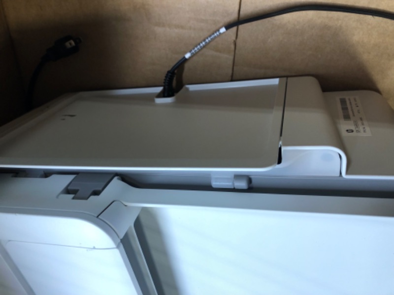 Photo 1 of HP DeskJet 4155e Wireless Color All-in-One Printer with bonus 6 months Instant Ink (26Q90A), white
