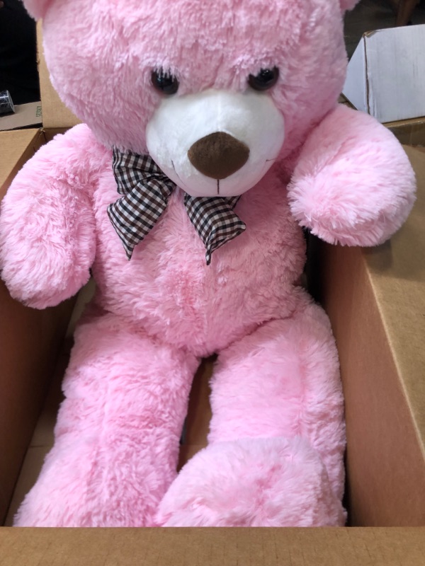 Photo 1 of 36" PINK TEDDY BEAR WITH BOWTIE