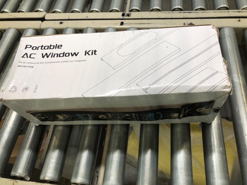 Photo 2 of Angooni Superb Portable Air Conditioner Window Kit - Upgraded Sliding Window Vent Kit for Universal Exhaust Hoses with 2-in-1 Coupler (5.1"/5.9"), Adjustable Ac Window Kit, Length Range (17” to 61”) Portable ac Window Vent Kit