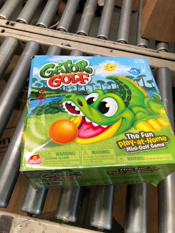 Photo 2 of Gator Golf - Putt The Ball into The Gator's Mouth to Score Game by Goliath, Single, Gator Golf, 27 x 27 x 12.5 cm for age 3+ years **MISSING BALLS**