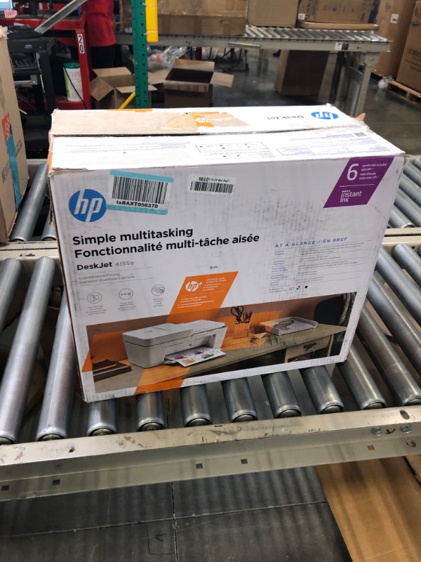 Photo 2 of HP DeskJet 4155e Wireless Color All-in-One Printer & 67XL Tri-Color High-Yield Ink Cartridge | 3YM58AN & 67XL Black High-Yield Ink Cartridge | 3YM57AN Printer + Tri-color Ink + Black Ink