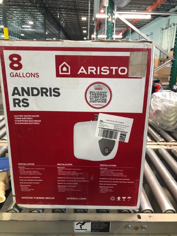 Photo 2 of Ariston Andris 8 Gallon 120-Volt Point of Use Mini-Tank Electric Water Heater factory sealed