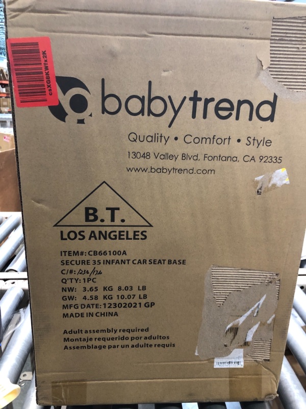 Photo 1 of Baby Trend Secure 35 Infant Car Seat Base, Black factory sealed