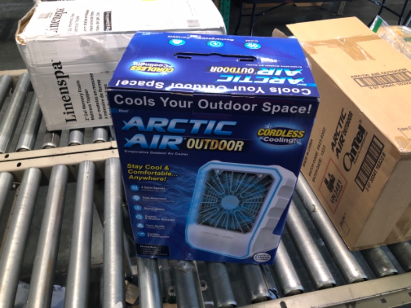 Photo 1 of Arctic Air Outdoor Evaporative Cooler, Portable & Ultra-Quiet Air Cooler with 4 Fan Speeds, USB Rechargeable, 6-Hour Battery Life, Great for the Beach, Pool, Deck, Garden & More