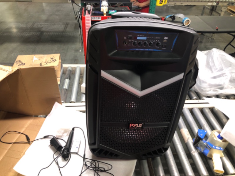 Photo 2 of Portable Bluetooth PA Speaker System - 1200W Rechargeable Outdoor Bluetooth Speaker Portable PA System w/ 15” Subwoofer 1” Tweeter, Pyle PPHP1542B & Universal Speaker - PSTND25 15 in Speaker System 