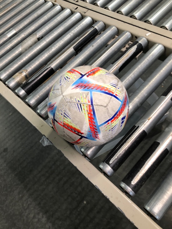Photo 2 of adidas unisex-adult FIFA World Cup Qatar 2022 Al Rihla Training Soccer Ball White/Pantone 5