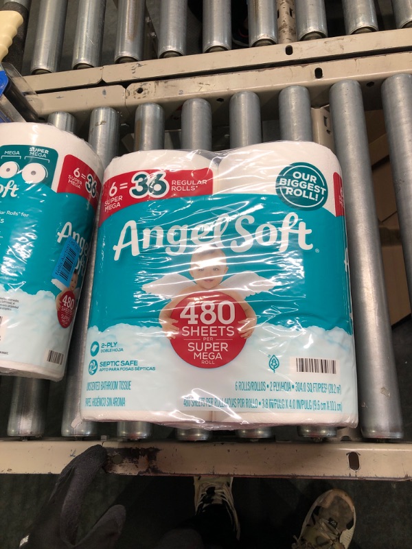 Photo 2 of Angel Soft Super Mega Toilet Paper, 6 Super Mega Rolls