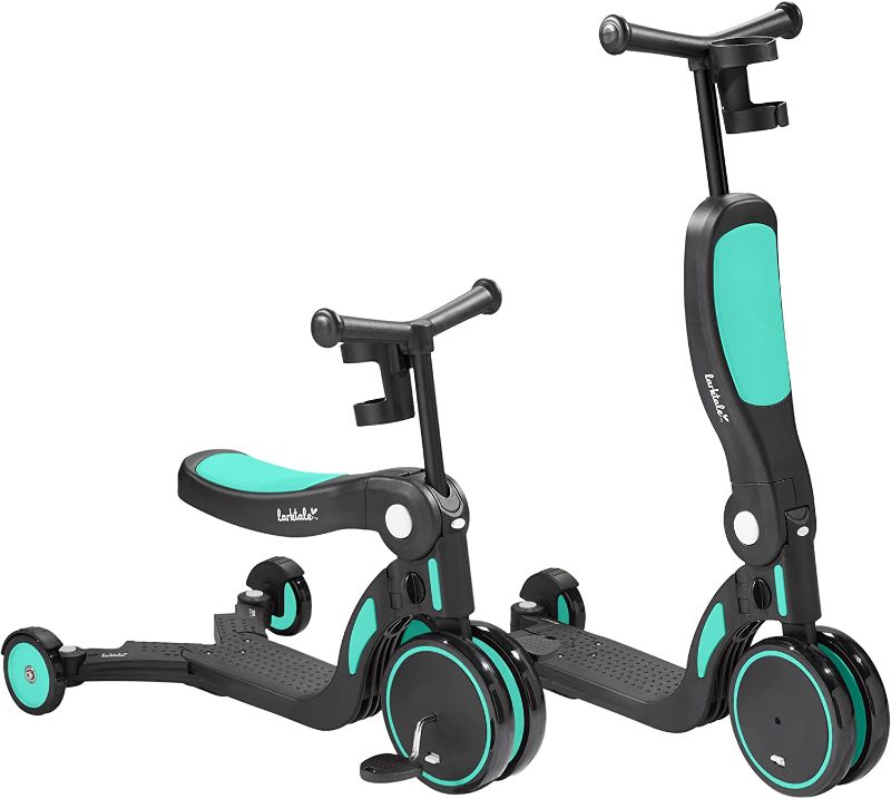 Photo 1 of Larktale Scoobi Scooter | 5-in-1 Folding Scooter for Toddlers That Grows with Them | Multifunctional Vehicle with Convertible Two or Three Wheel Scooter 