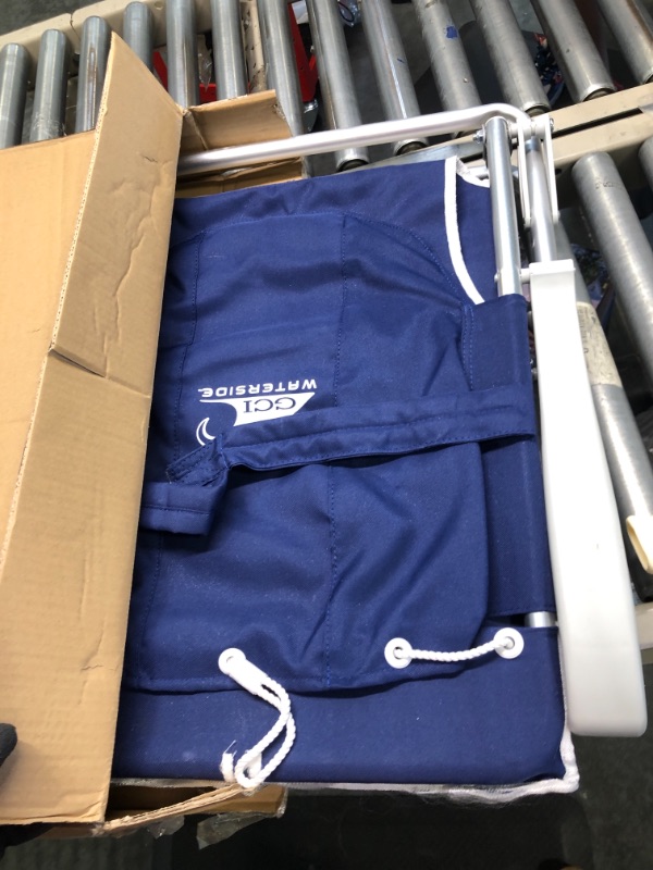Photo 1 of Backpack Beach Chair, Nautical Blue