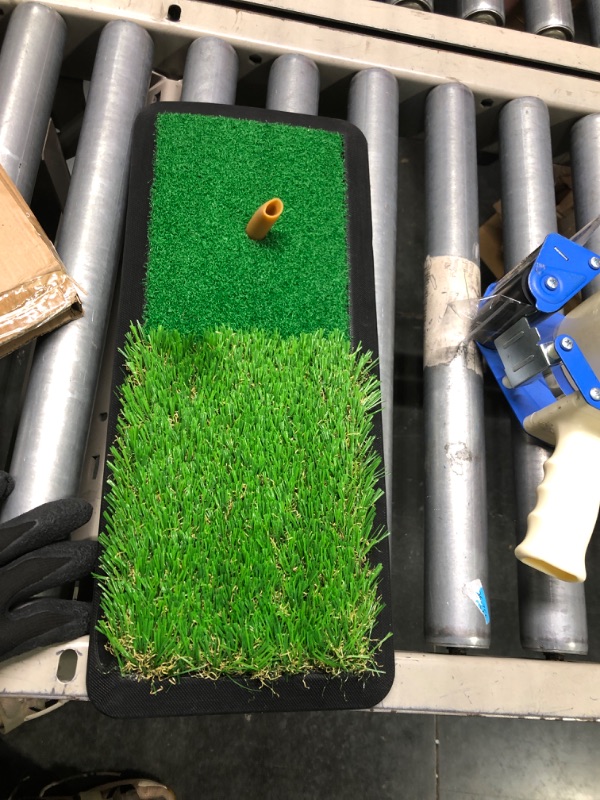 Photo 2 of  Foldable Golf Hitting Mat, Portable Golf Practice Grass Mat for Indoor/Outdoor, Anti-Deformation