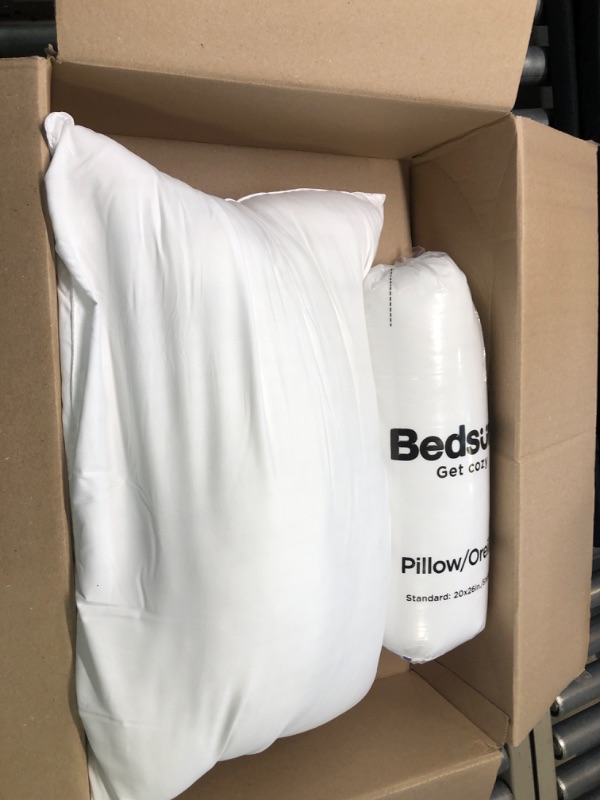 Photo 2 of BEDSURE Pillows Queen Size Set of 2 - Queen Pillows 2 Pack Down Alternative Hotel Quality Bed Pillows for Sleeping Soft and Supportive Pillows for Side and...