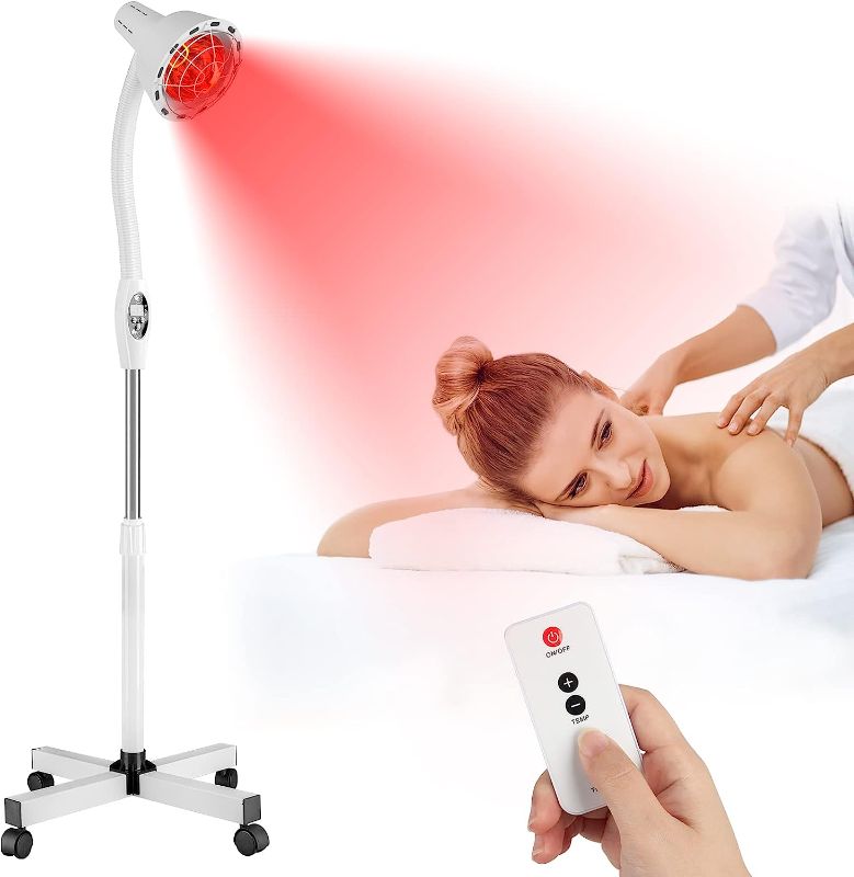 Photo 1 of  Infrared Light Therapy Red Light Therapy Lamp 275W Near Infrared Therapy Heat Lamp for Body with Remote Control