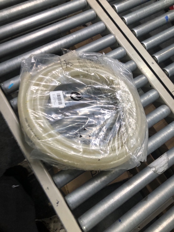 Photo 2 of 3/4" ID x 50 Ft High Pressure Braided Clear PVC Vinyl Tubing Flexible Vinyl Tube, Heavy Duty Reinforced Vinyl Hose Tubing, BPA Free and Non Toxic