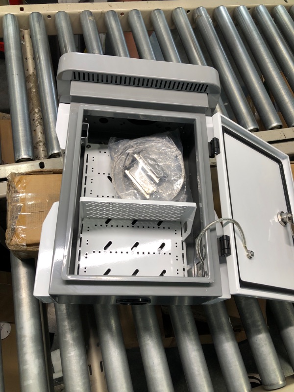 Photo 2 of aterproof Electrical Box Outdoor - Network Enclosure Metal Distribution Box 19.7x15.7x7.9" NEMA Electronics Enclosure DIN Rail Rustproof...