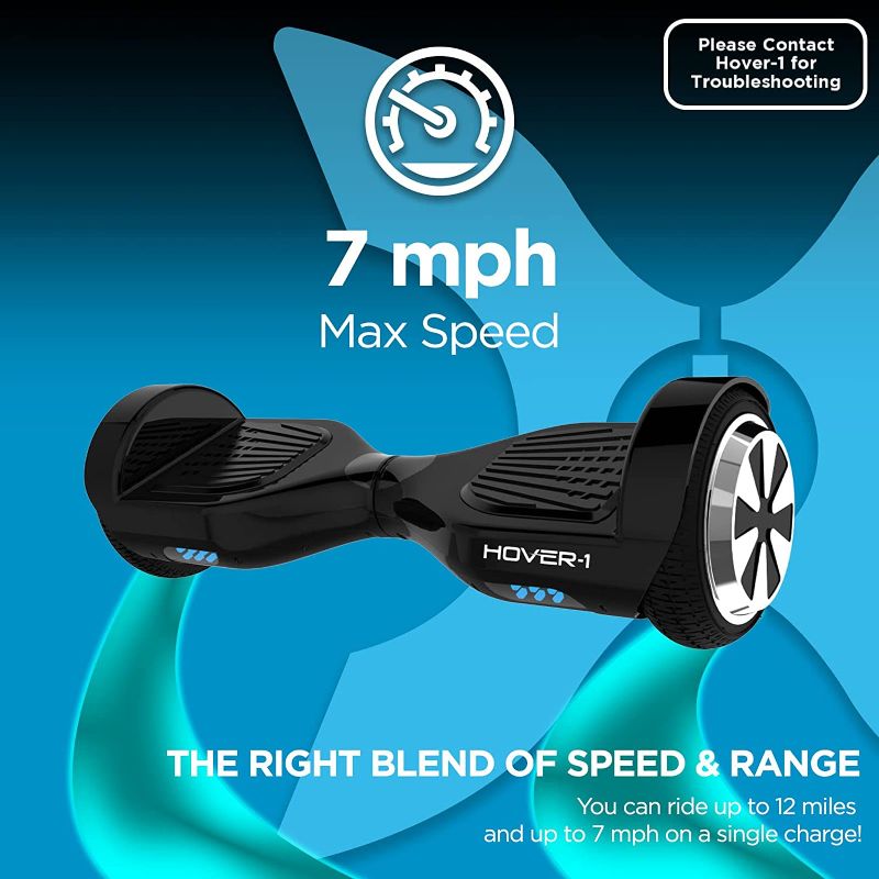 Photo 1 of 
Hover-1 Ultra Electric Hoverboard | 7MPH Top Speed, 12 Mile Range, 500W Motor, Long Lasting Li-Ion Battery, Rider Modes: Beginner to Expert, 4HR Full Charge