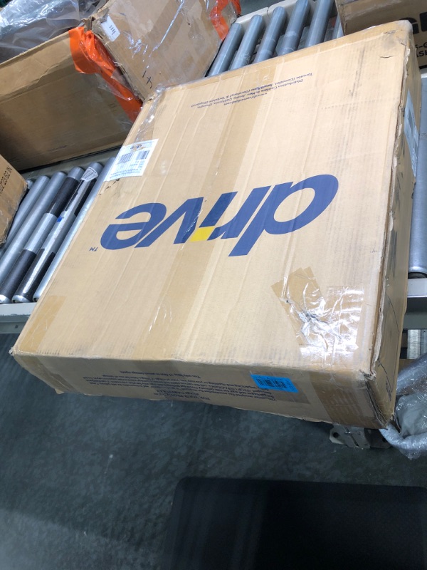 Drive Medical 1239RD Foldable Rollator Walker with Seat, Red factory