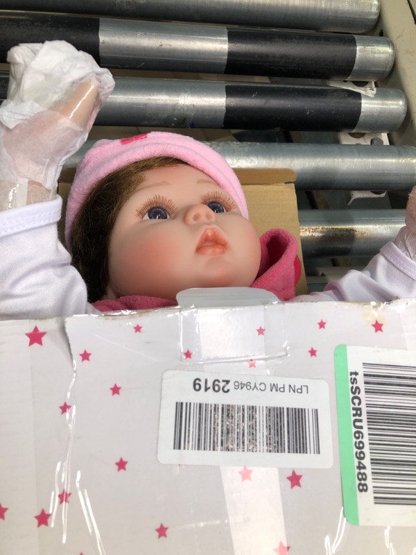 Photo 1 of CHAREX Reborn Baby Dolls - 22 inches Realistic Newborn Soft Vinyl Baby Dolls Toy for Kids Age 3+
