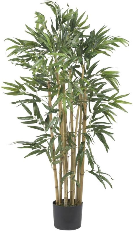 Photo 1 of  2 3ft bamboo artificial trees with leaves in pots