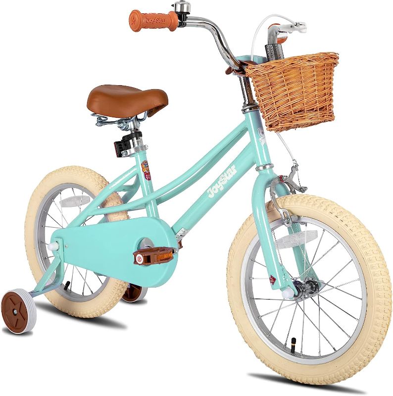 Photo 1 of JOYSTAR Girls Bike for 2-12 Years Old Toddlers and Kids, 12" 14" 16" Kids Bike with Training Wheels & Basket, 20 Inch Kid's Bicycle with Kickstand, Retro Style Bikes