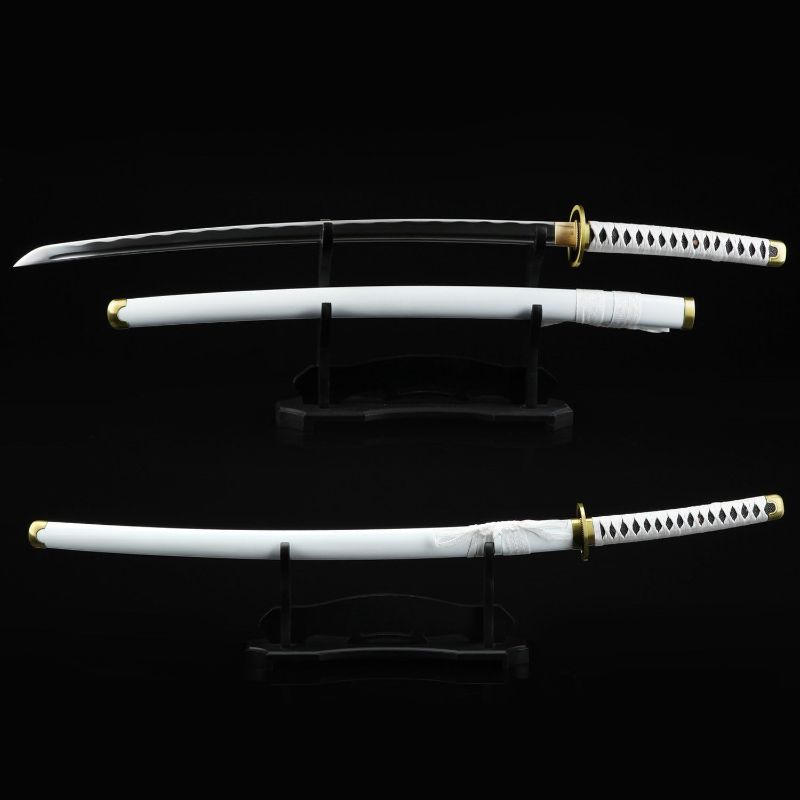 Photo 1 of Auway Full Tang Katana Handmade 1045 Carbon Steel Cosplay One Piece Roronoa Zoro Wadou Ichimonji Replica Sword