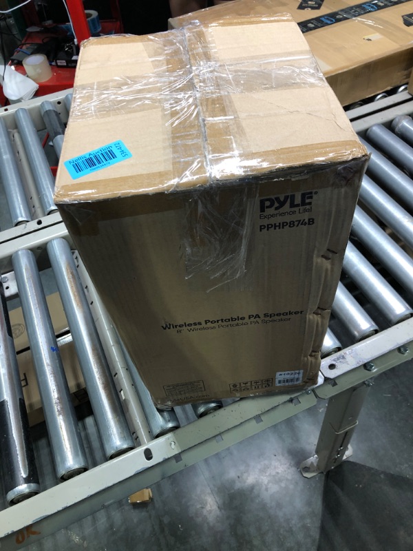 Photo 1 of 

Pyle Portable Bluetooth PA Speaker - 500W 8” Rechargeable Indoor/Outdoor BT Karaoke Audio System - TWS, LED Display, FM/AUX/MP3/USB/SD, 6.5mm in, Carry Handle - Wireless Mic, Remote Control