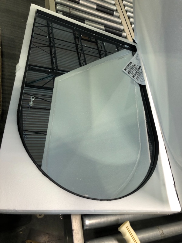 Photo 2 of 24x36 inch Black Arched Mirror for Bathroom Vanity Mirror or Wall Decor Arch Mirror Brushed Metal Frame Wall Mounted Mirror for Bathroom LivingRoom Bedroom Entryway