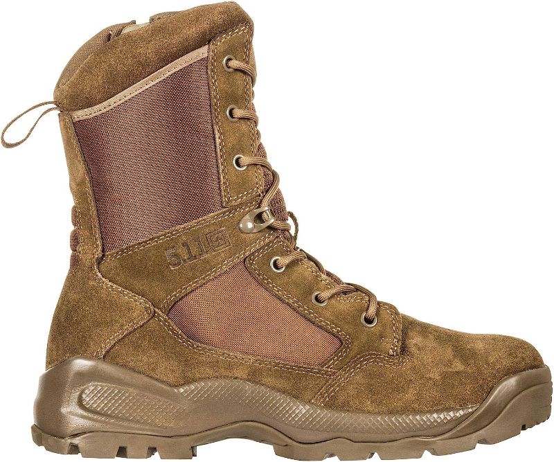 Photo 1 of 5.11 Men's ATAC 2.0 8" Tactical Side Zip Military Boot, Style 12393, Dark Coyote