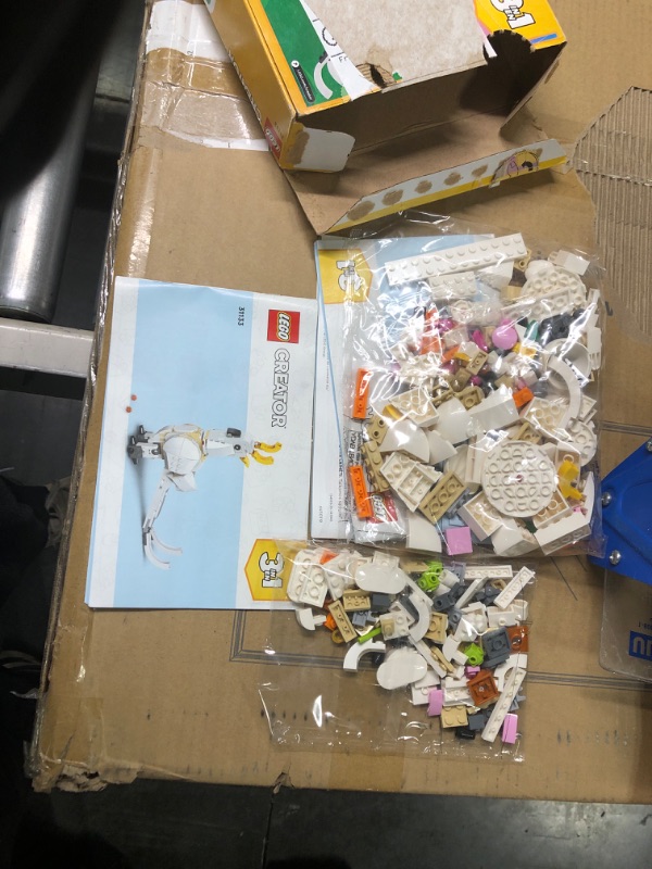 Photo 1 of LEGO Creator 3in1 White Rabbit Animal Toy Building Set 31133, Easter Bunny to Seal and Parrot Figures, Easter Basket Stuffers for Kids Aged 8 Plus Years Old