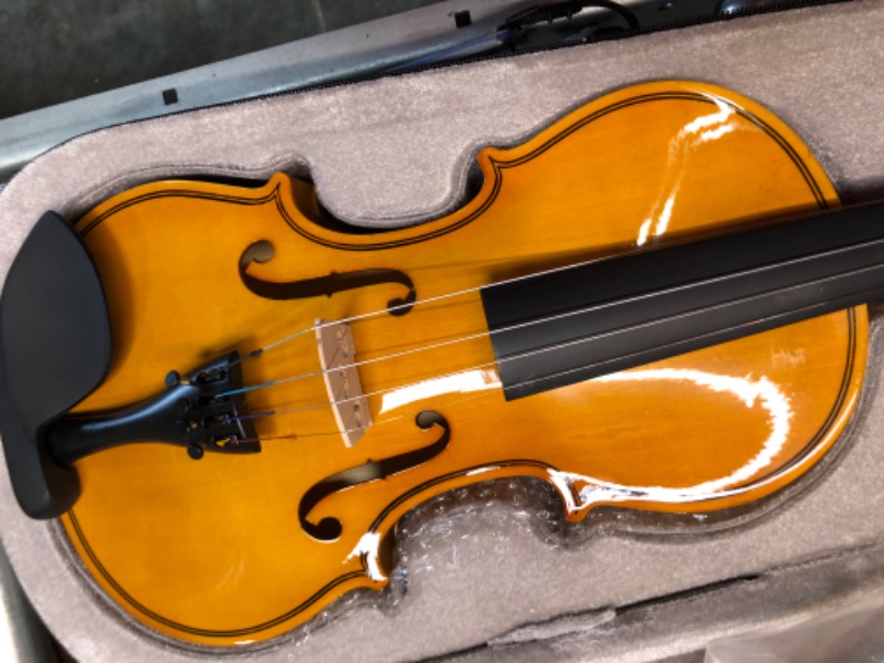 Photo 3 of DEBEIJIN Student Kids Adults Violin - Premium Violin for Kids Beginners - Ready To Play 3/4 Violin - Handcrafted Beginner Violin