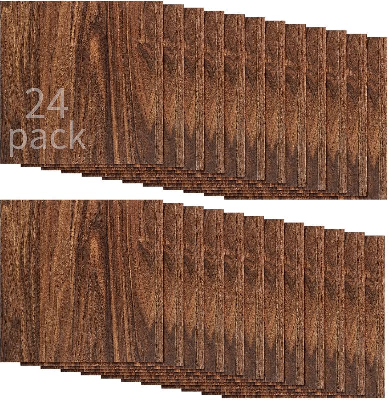 Photo 1 of 12 x 12 x 1/8 Inch Walnut Wood Sheets Unfinished Wood for Crafts 3 mm Thick Craft Wood Unfinished Plywood Thin Wood Sheets for Drawing Painting Engraving Laser Cutting Burning DIY Crafts (24 Pcs)
