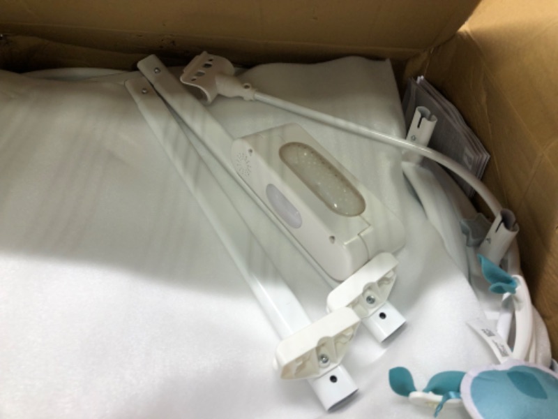 Photo 1 of Fisher-Price Baby Bedside Sleeper Soothing Motions Bassinet With Lights Music Vibrations & Overhead Mobile, Pacific Pebble
