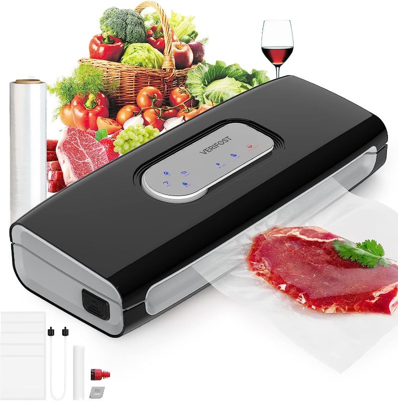 Photo 1 of  6 In 1 Food Vacuum Sealer Machine-Versatile Food Sealer with Bags and Rolls-Wet Food Mode,85Kpa Great Suction,Consecutive Sealing,Sous Vide Applied