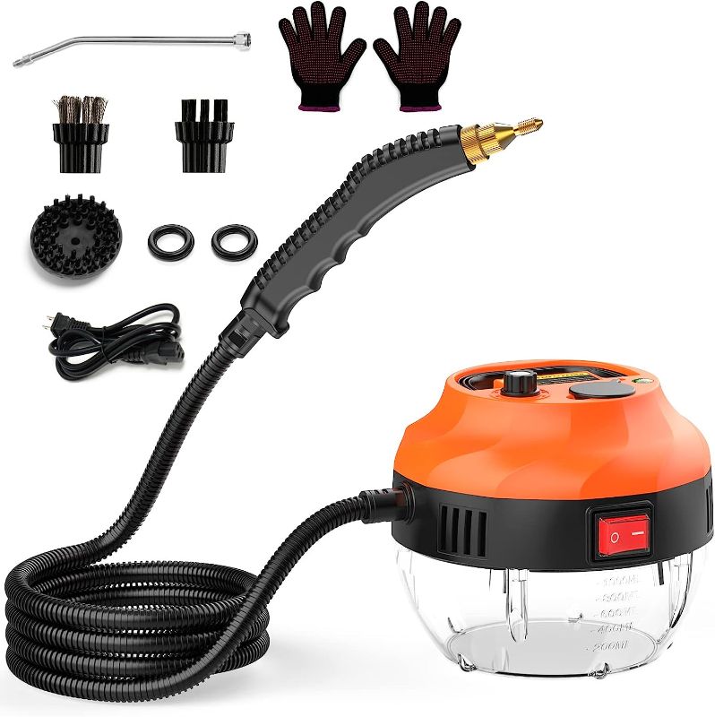 Photo 1 of AUXCO 2500W Steam Cleaner, High Pressure Steamer for Cleaning, Handheld Portable Steam Cleaners for Home Use, Steamer for Car Detailing, Steam Cleaner for...