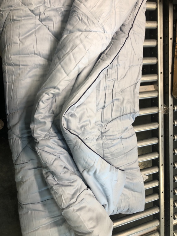 Photo 2 of AMAAE All Year Round Duvet Double Bed Soybean Fibers Duvet Winter Warm Duvet Quilt 3.5kg Luxury Hotel Quality Quilt 220x240cm
Size:blue