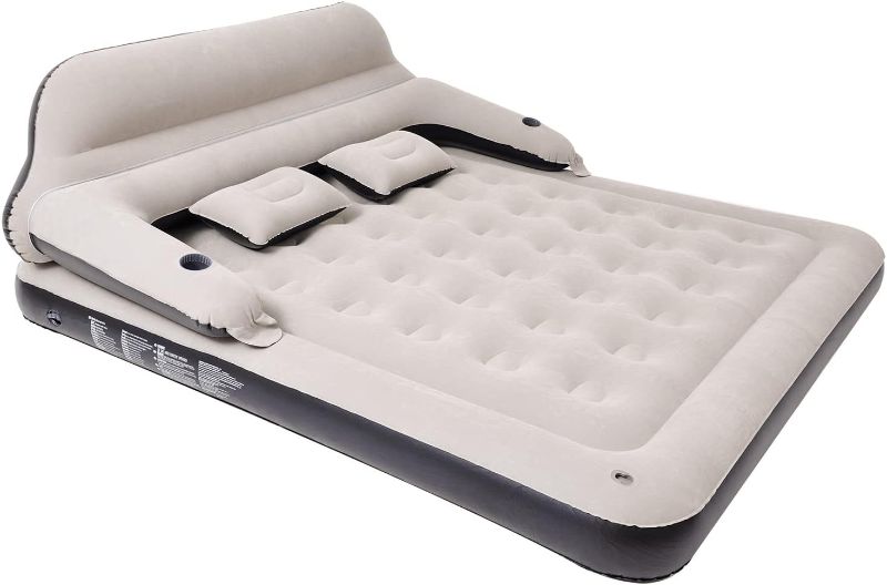 Photo 1 of 
Outraveler King Size Air Mattress Inflatable Bed with Backrest and Pillows,Blow Up Couch Sofabed