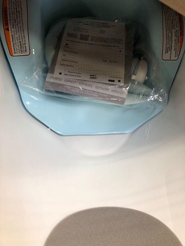 Photo 1 of Fisher-Price 4-In-1 Sling 'N Seat Bath Tub, Pacific Pebble, Baby To Toddler Convertible Tub With Seat And Toys