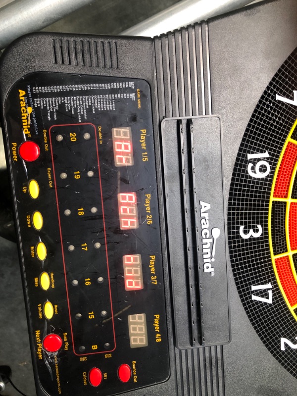 Photo 4 of Arachnid Cricket Pro Tournament-quality Electronic Dartboard with Micro-thin Segment Dividers for Dramatically Reduced Bounce-outs and NylonTough Segments for Improved Durability and Playability