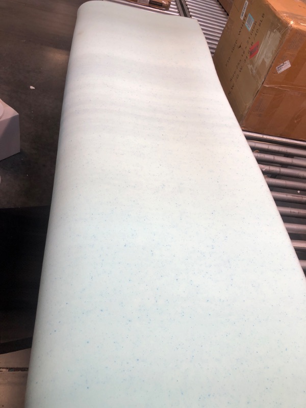 Photo 2 of 
Serta ThermaGel Memory Foam Mattress Topper, Queen, 3-Inch, Blue