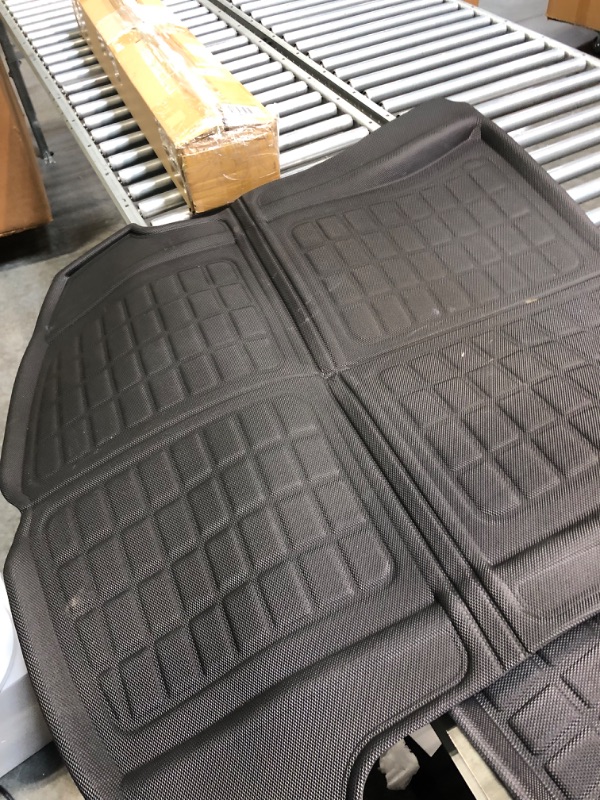 Photo 1 of TAPTES for Tesla Model 3 Trunk Mat 2023 2022 2021 Accessories, Tesla Model 3 All Weather Cargo Liner Front Frunk Rear Trunk Storage Organizer Floor Mats for Model 3 Interior 2021-2023 (Set of 3)
