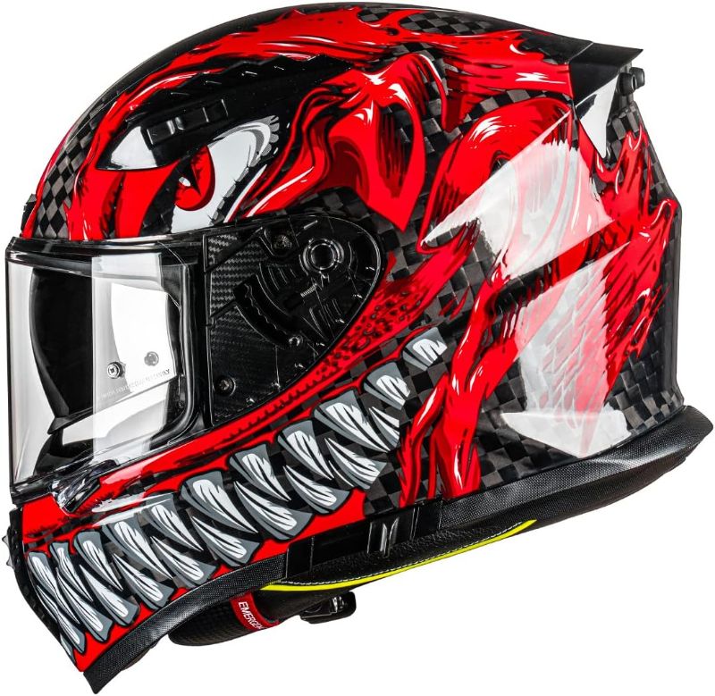 Photo 1 of VCOROS FA-602 Carbon Fiber Full Face Motorcycle Helmet Unisex-Adult Dual Visor Helmets
